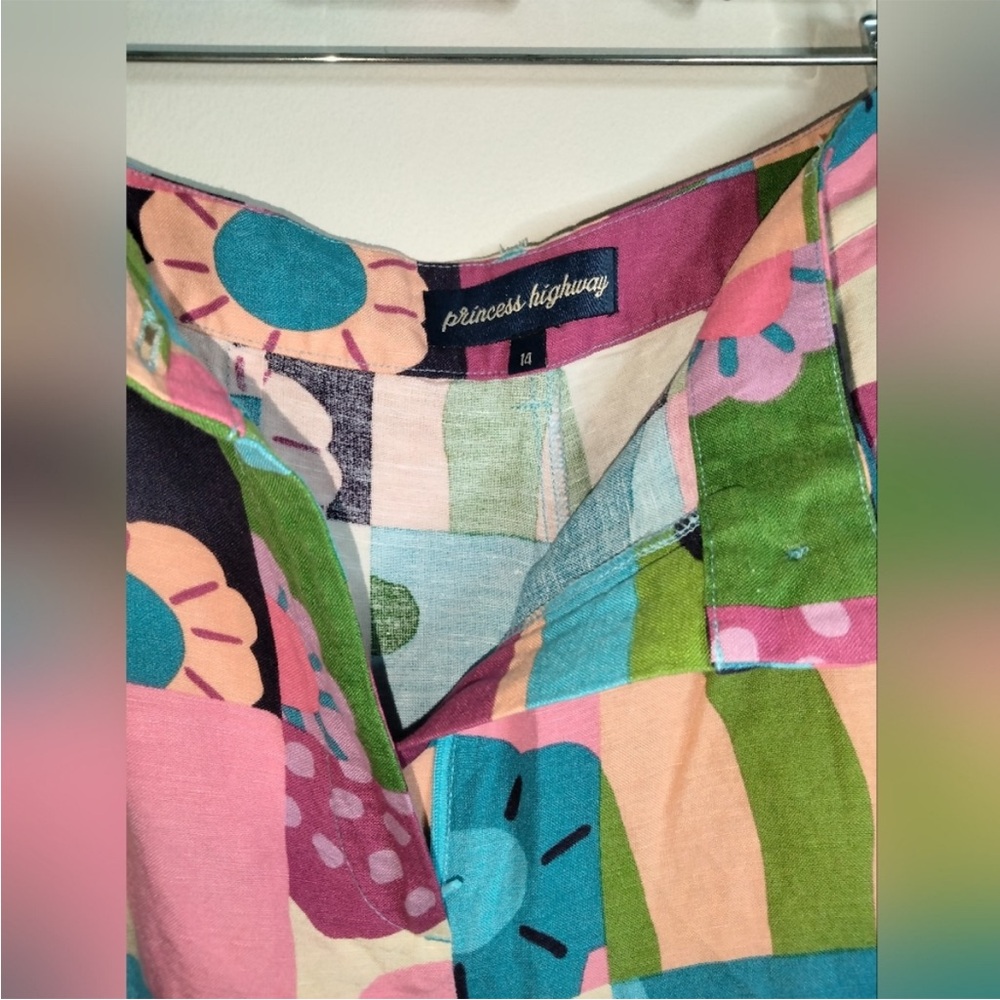 Princess Highway (Size AU14) Multicolor Patchwork Top & Bottom Matching Set - Picture 10 of 15